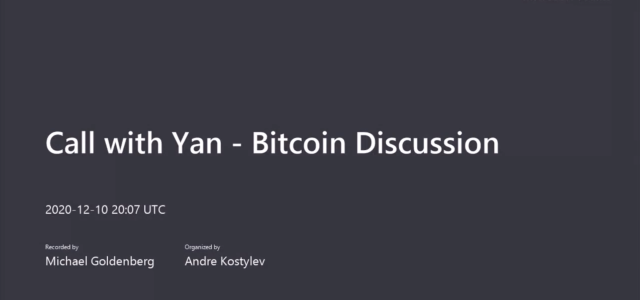 Bitcoin discussion